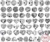 925 Sterling Zilver Hartvormige Ronde Animal Beads Geschikt voor Pandora Bedelarmband Dames DIY Mode-sieraden Geschenken