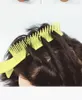 Зажимы для волос с расческой Прочный Используйте пластиковые шпильки для волос CLAMP DIY салон резки краситель инструменты для укладки красителя Super качественный Большой размер Отправка случайным образом