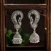 Indian Earrings for Women Traditional Women's Golden Color Peacock Indian Jewelry Gypsy Vintage Ethnic Drop Earrings Jhumka
