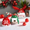 50Pcs/bag Merry Christmas candy bag / Gift Wrap cartoon cute bunny ears baked dessert DHL FREE