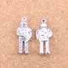 26 pièces Antique argent Bronze plaqué univers astronaute pendentif à breloques collier à faire soi-même Bracelet Bracelet résultats 31*13*6mm