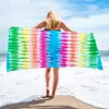 150 * 75 cm Microfiber Square Beach Handdoek Materiaal Tie-Dye-serie voor volwassene