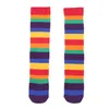 Footies Spring Otoño Bebé Calcetines Calcetines Color Color Matching Tube Rainbow Fashion