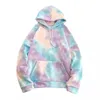 Hip Hop Bluzy Męska Moda Drukarska Krawata Barwiona Casual Bluza z kapturem Mężczyźni Streetwear Dzikie Luźne Camo Hoodie Męskie Hoody M-2XL Y0809