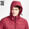 タイガーフォース到着男性ポケット付きのジャケット高品質取り外しフード暖かいコートアウターウェアジッパーParka 50629 210818