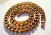 Cuban Curb Chain 18 K G/F THAI BAHT GOLD NECKLACE 24" Heavy Jewelry THICK TALL N16