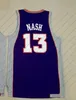 품질 오렌지 블루 스티브 13 내쉬 저지 빈티지 흰색 퍼플 블랙 찰스 34 Barkley Jersey Steve Nash Shirts Dream Team 1611298