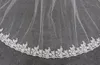 Bridal Veils spetskatedral 2 lager bröllopslöja 3 meter 2t täck ansikte med kamblusher tillbehör6902327