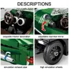 Barnleksaker 487pcs Morgan Tricycle Byggstenar Stad Dra tillbaka bilfordon Bricks Creator Ideas Series DIY Gåvor för barn Q0624