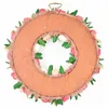 Dekorativa Blommor Kransar Hanger Inredning Påskägg Dörrägg Garland 36x36x9cm Home Wall Party Supply PVC Hängande Simulering Blomma