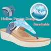 Sandaler skor för kvinnor 2021 Platt sommarsträcka ortiska glidbevakade strandkil tofflor