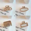 Wood Alloy Hair Claw Korean Japanese Style Hairpins Retro Hair Clips Simple Hair Accessories For Women Girl Party Jewelry Gift