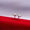 스털링 실버 다이아몬드 스틱 귀걸이 여성 지르콘 스터드 귀 링 웨딩 패션 쥬얼리 선물 의지와 모래