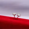 Argento sterling Diamond Stick Orecchini Donne Zircone Stud Orecchini Anelli per le orecchie di nozze gioielli di moda regalo e sabbioso