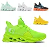 40-44 Fashion Non-Brand men women running shoes blade Breathable shoe black white Lake green orange yellow mens trainers outdoor sports sneakers