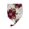 Fabric Christmas table runner polyester-cotton printing restaurant tables runners