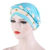 Meapwear Beading Cap Afrika Tarzı Müslüman Türban Saç Aksesuarları Moda Kadınlar Patchwork Örgülü Bandanas Meapwear