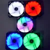 12cm Case Fan Lighting Alto desempenho Quieto Computador Refrigeração LED Luz para PC Radiador Refrigerador Cooler Silent 3Pin Conector 4pin