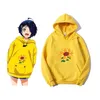 Wonder Egg Priority Ai Kawaii Hoodie Ästhetische Sonnenblume Tasche Gleicher Absatz Lässige Lose Sweatshirts Anime Karton Niedlicher Druck 210803