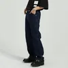 IEFB Men Spring Workwear Straight Dark Blue Slim Fit Design Jeans Vintage Loose Denim Trousers Causal Pants 9Y5826 210524