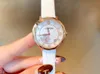 top luxury women geometric flower Watches real leather quartz clock female zircon diamond sport calendar wrist watch 28mm