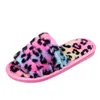 Open Slippers Women Winter Female Toe Leopard Warm Plush Slipper Lady Comfortable Sexy Indoor Home Cotton Shoes Women s Footwear