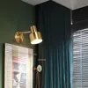 Wall Lamps Modern Copper LED Nordic Light Luxury Creative Adjust Sconces Lighting Bedroom Bedside Fixtures