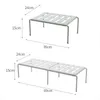 Étagère de rangement pour armoires de cuisine Accueil Organisateur empilable rétractable Porte-épices pour cuisine Salle de bains Porte-armoires en plastique 211215