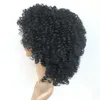 인간의 머리 가발처럼 최고 품질의 패션 킨키 곱슬 가발 시뮬레이션 흑인 여성을위한 곱슬 곱슬 곱슬 머리 가발 yushfactory 직접