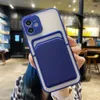 Skin Feel Card Wallet Phone Cases For iPhone 14 13 11 12 Pro Max Mini Cover XR X XS 7 8 Plus SE 2 Lens Protection Bag Funda