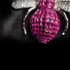 Невидимый набор розовый красный цвет насекомых Cubic Zircon Bee Breoch хорошо женские украшения