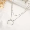 2019 nouvelle mode coeur colliers feuille lune tour de cou colliers pendentifs pour femmes plage Style déclaration bijoux cadeaux J0312