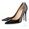 Fashion designer Nude black red women shoes high heels 8cm 10cm 12cm Leather Pointed Toes Pumps Dress shoes