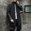 Ropa de estilo chino Traje Tang Línea de algodón Long Hanfu Abrigo antiguo Estilo de estilo National Estilo Robes Vestido Hombres Cortavientos 211011