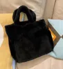 Großhandel High-End-Plüsch-Einkaufstasche Umhängetasche für Frauen Brusttasche Dame Tote Handtaschen Geldbörse Messengerbag Handtaschen Bunte Dickey0750