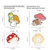 Coloroful Mushroom Pins Brosches Animal Emalj Brooch Lapel Pin Badge Fashion Jewelry for Women Children Will and Sandy