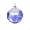 Charms Jewelry Findings & Components Colorf Resin Transparent Sky Blue White Cloud Rod Moon Pendant For Necklace Creative Design Ball Shape