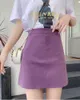 Summer small fresh candy color simple A-line skirt short size hip women's clothing 210429