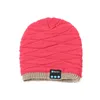 Wireless Bluetooth Fish Pattern Knitted Velvet Winter Warm Headset Cap Music Hat Cycling Caps & Masks