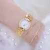 Vrouwen luxe merk horloge jurk zilver goud vrouwen polshorloge quartz diamant dames horloges vrouwelijke klok Bayan Kol Saati 210720