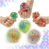 Decompressie speelgoed duidelijke stress ballen kleurrijke bal autisme squeeze reliëf gezond speelgoed grappige gadget vent speelgoed kinderen kerstcadeau x29