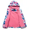 Giacca per ragazze Primavera Fiore per bambini Vestiti in pile Cappotto Giacca a vento Capispalla Bambini Polar antivento 3-12T 220222