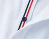 男性ファッションクラシックコットンパーカーホワイトブラックプルオーバーTショートデザイン半袖ポロ服L＃38のための高級デザイナーメンズレター刺繍ポロスティーシャツ