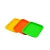 Cool Colorful Silicone Smoking Portable Storage Tray Working Scrolling Handroller Plate Preroll Rolling Machine Herb Tobacco Grinder Cigarette Holder Tip Tool