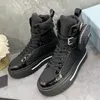 Designers Women Casual Shoes With Bag Newest Wheel Re-Nylon Sneakers Combat Boots Platform Shoes White Black Brown Lace Up Runner Trainersn Fashion 35-40 Box