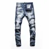 DSQ Phantom Turtle Men's Jeans Mens Italiaanse designer jeans skinny gescheurde Cool Guy causaal gat denim modemerk fit jeans gewassen broek 65219