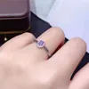 Natural Tanzanite Ring S925 Sterling Silverbirthstone in Dectorreal Woman Blue Gem Jewelry5160611