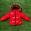 Mode hiver doudoune pour garçons vêtements pour enfants épaissir manteaux de survêtement vraie fourrure à capuche enfants 1-16Y 211203