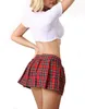 Gorąca seksowna bielizna z krótką spódnicą Nowy Cosplay Schoolgirl Student Uniform Set Clubwear Bielizna Kostiumy erotyczne Y0913