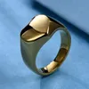 Anello a forma di cuore in acciaio inossidabile con fascia per donna, uomo, anelli placcati in oro, amanti dei gioielli di moda hip hop militare e sabbioso